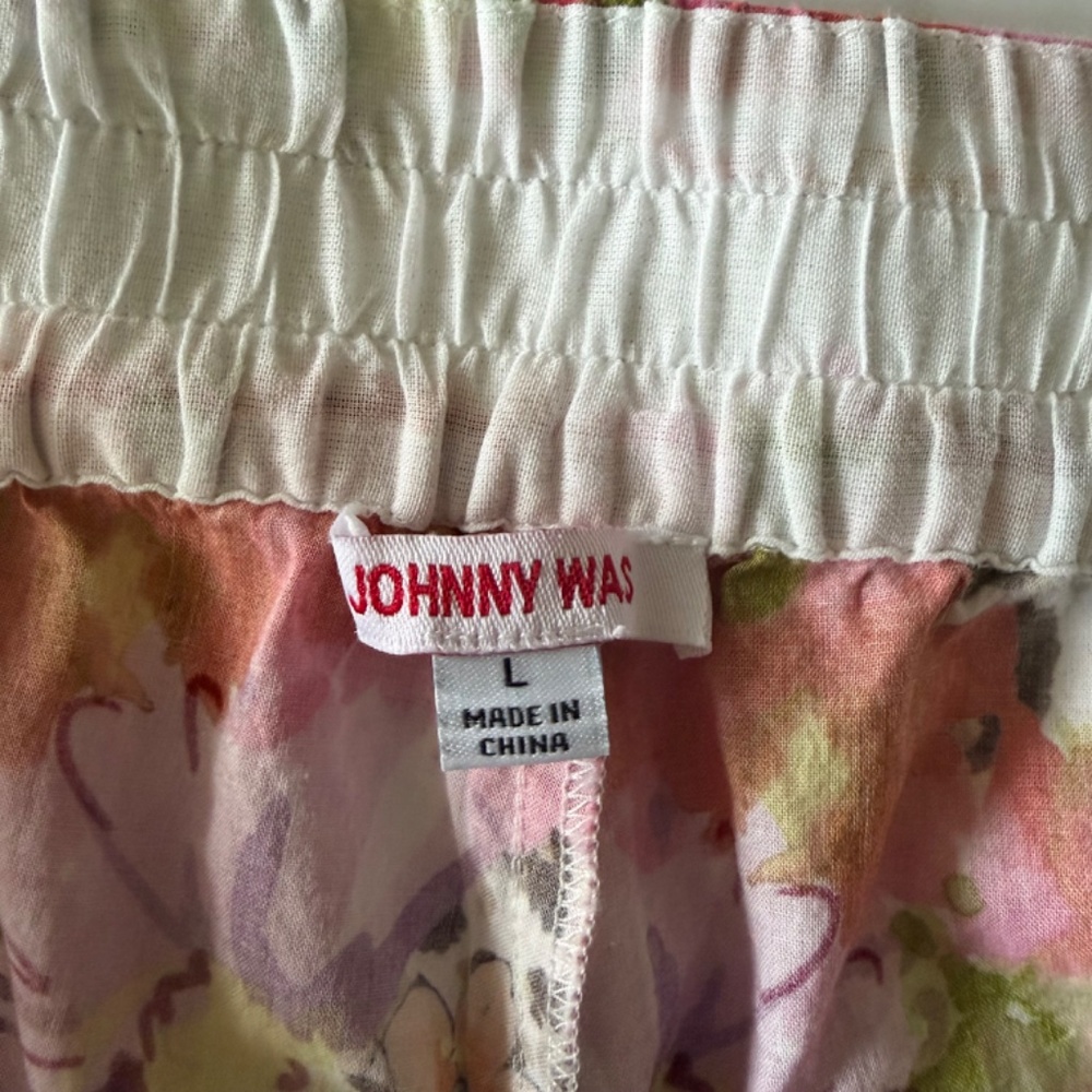Johnny Was Wild Garden Cotton Shorts Size L - Picture 4 of 9